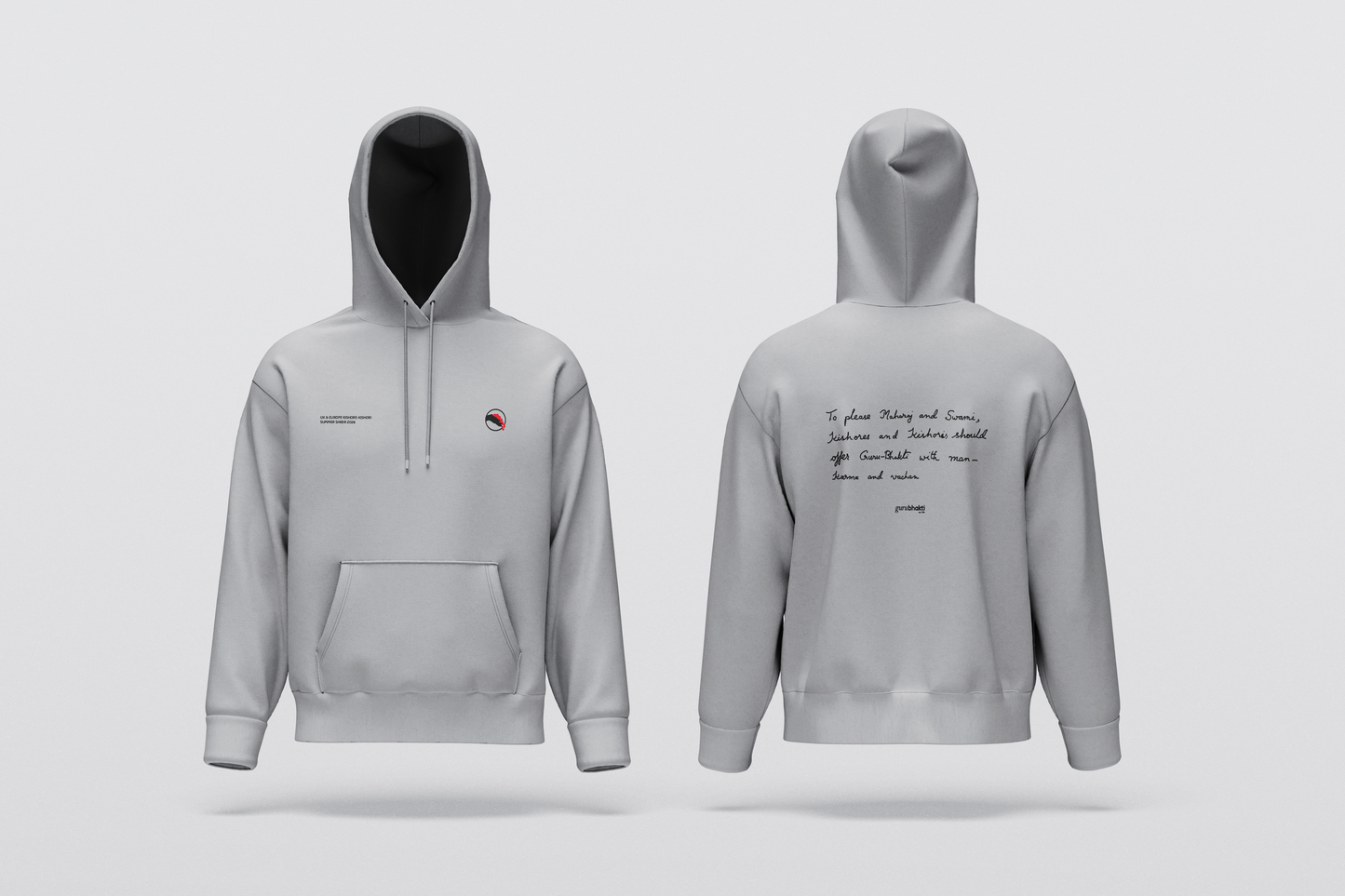 Man Karma Vachan Hoodie with Embroidery