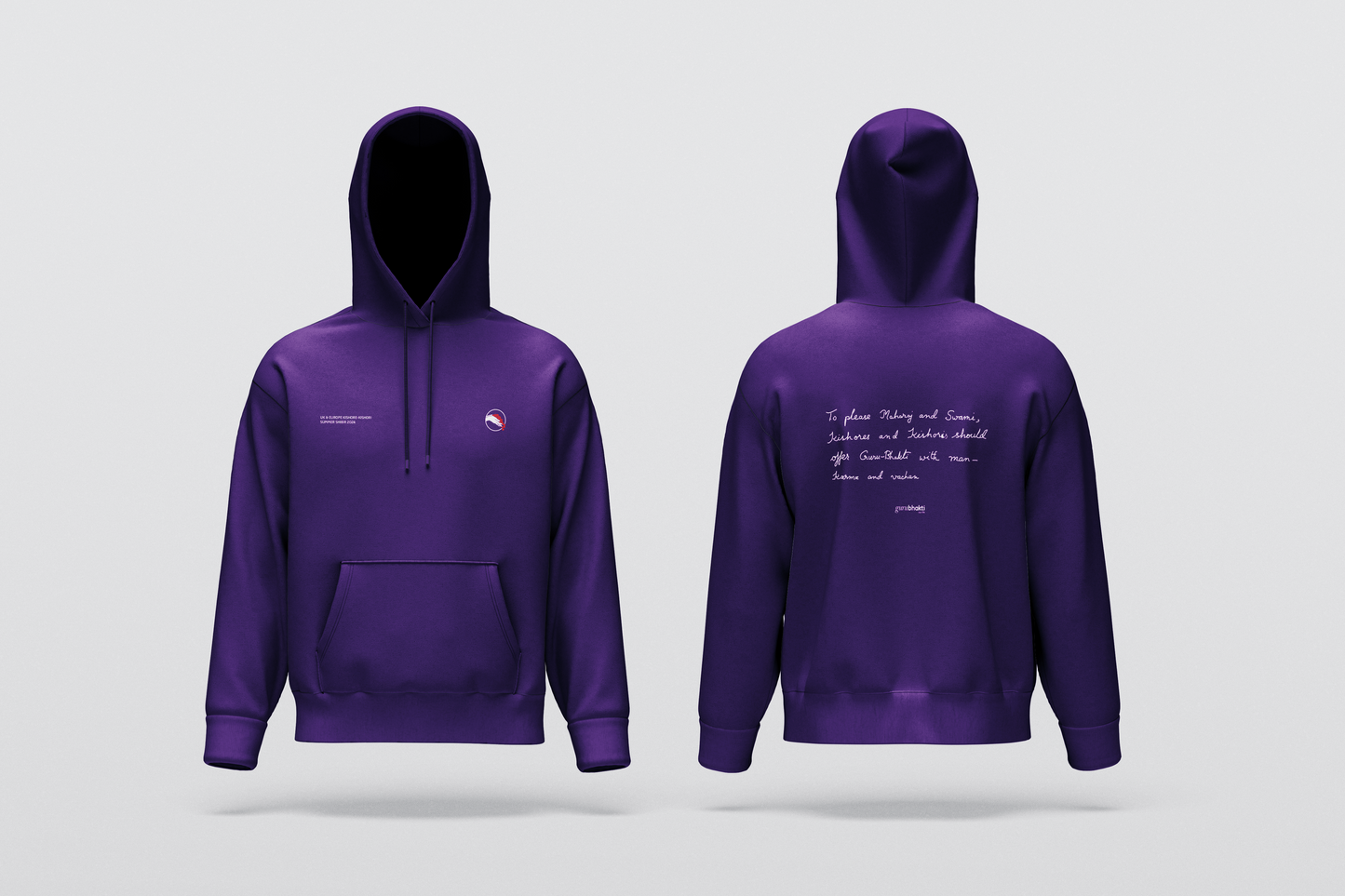 Man Karma Vachan Hoodie with Embroidery