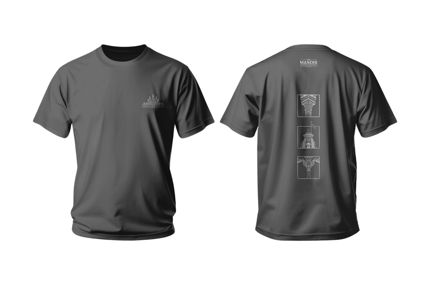 Paris 3 Block Art T-Shirt
