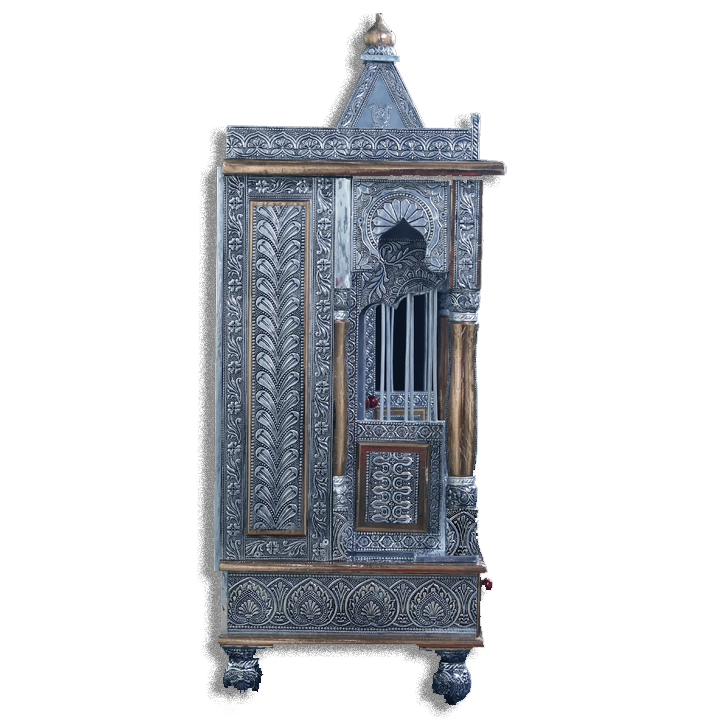 Ghar Mandir - Oxidised 29” x 14” x 33” (Inches)