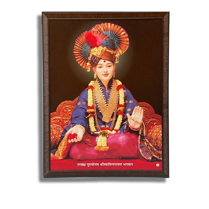 Bhagwan Swaminarayan Murti - 37.4" x 28.35" (Inches)