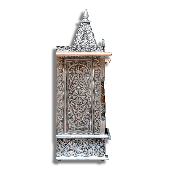 Ghar Mandir Oxidised - 8" x 12" x 24" (Inches)
