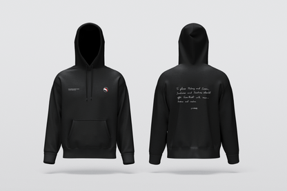 Man Karma Vachan Hoodie with Embroidery