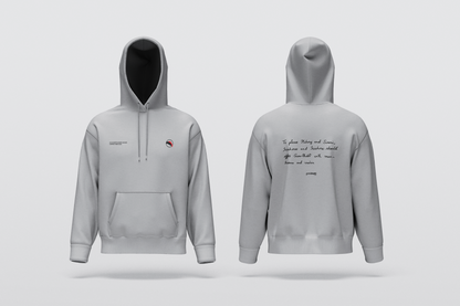 Man Karma Vachan Hoodie with Embroidery
