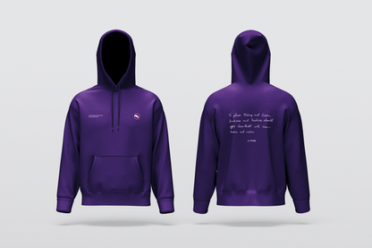 Man Karma Vachan Hoodie with Embroidery