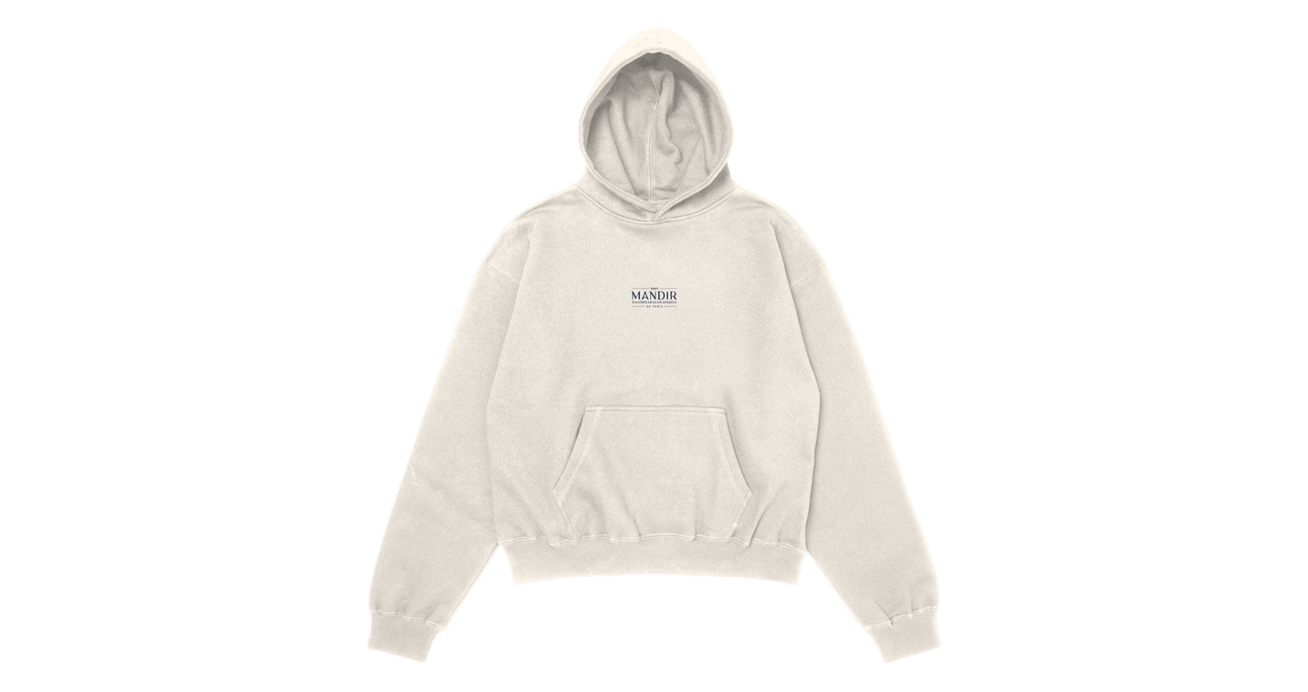 Paris Vertical Hoodie Cream