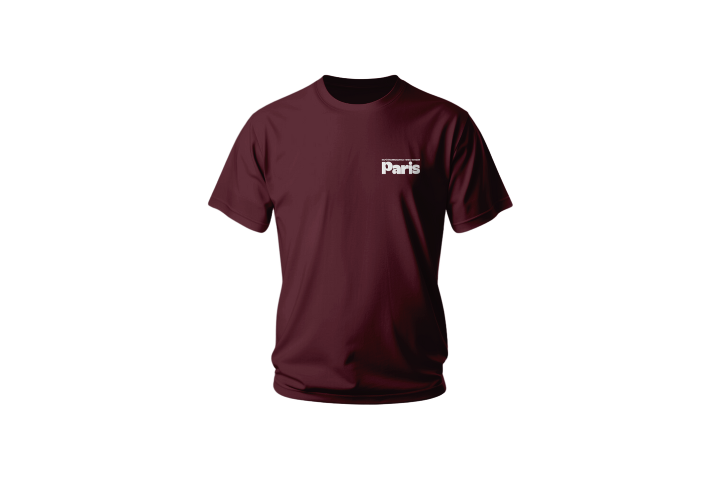 Paris Kids Bubble Font T-shirt Burgundy