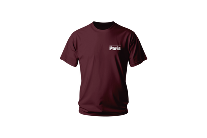 Paris Kids Bubble Font T-shirt Burgundy