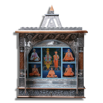 Ghar Mandir Oxidised - 20" x 8" x 30" (Inches)