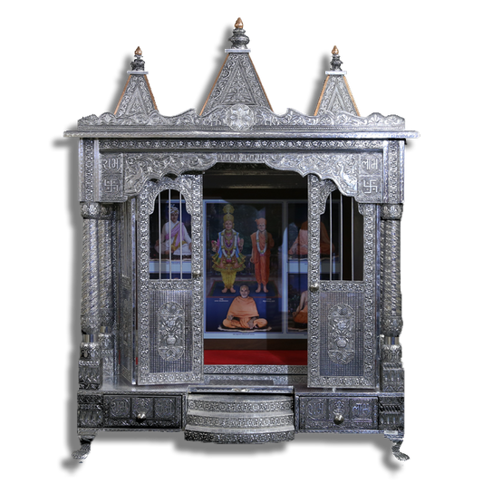 Ghar Mandir Oxidised - 24" x 36" x 38 (Inches)