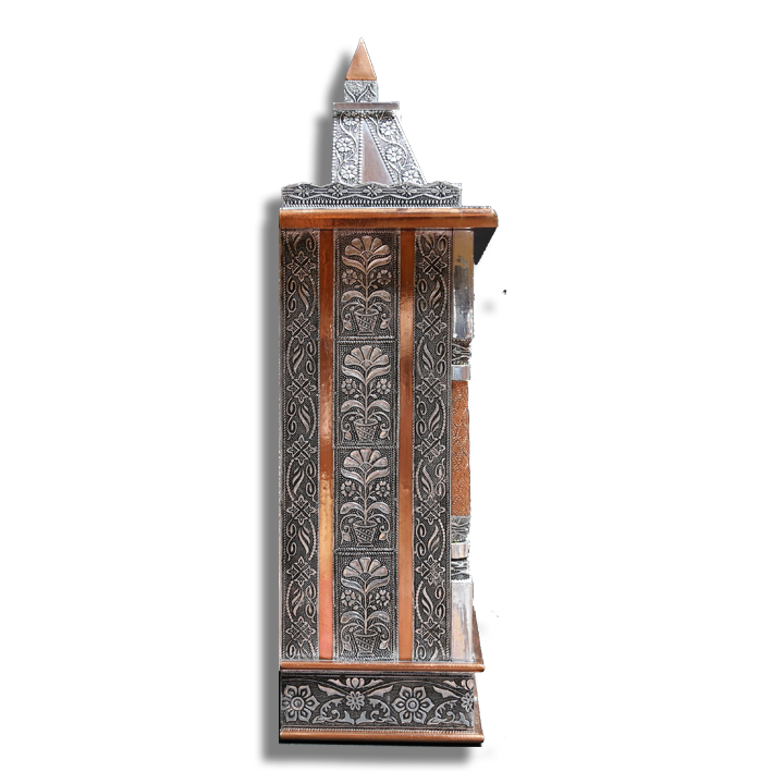 Ghar Mandir Oxidised - 20" x 8" x 30" (Inches)