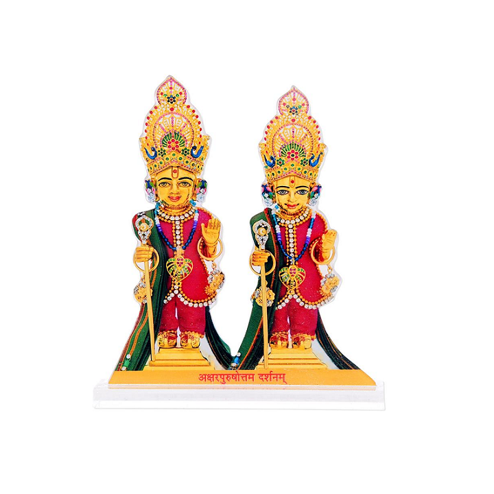 Akshar Purushottam Maharaj Acrylic Murti (S)